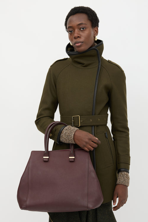 Victoria Beckham Leather Liberty Tote Bag