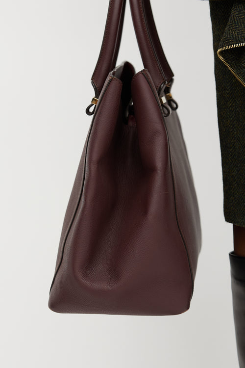 Victoria Beckham Leather Liberty Tote Bag