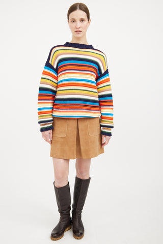 Multicolour Stripe Knit Sweater