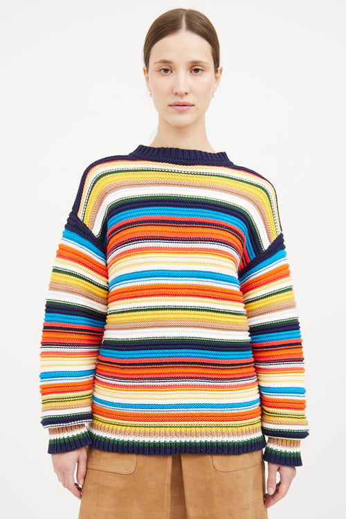 Multicolour Stripe Knit Sweater