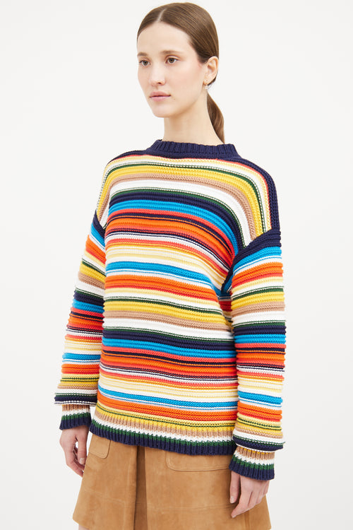 Multicolour Stripe Knit Sweater