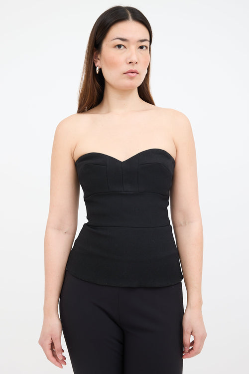 Victoria Beckham Peplum Bustier Top