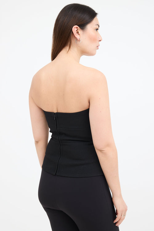 Victoria Beckham Peplum Bustier Top