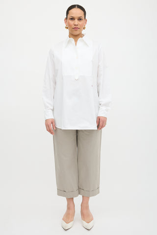 Victoria Beckham Pleated Bib Shirt