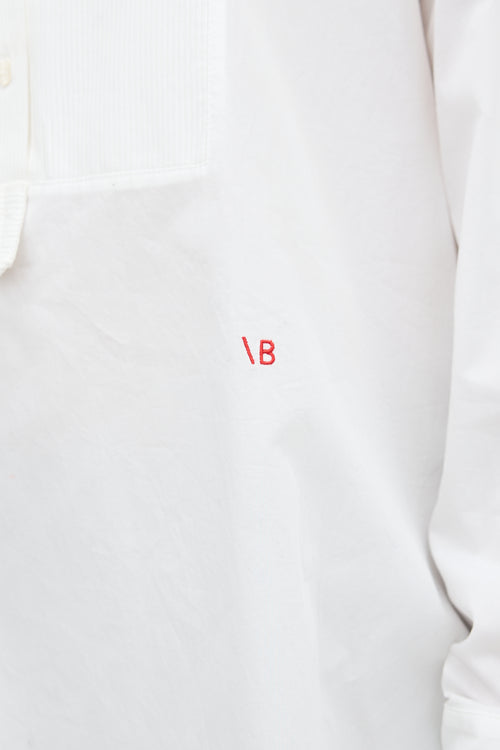 Victoria Beckham Pleated Bib Shirt