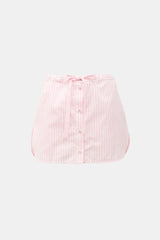 Victoria Beckham Poplin Striped Skort