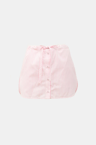 Victoria Beckham Poplin Striped Skort