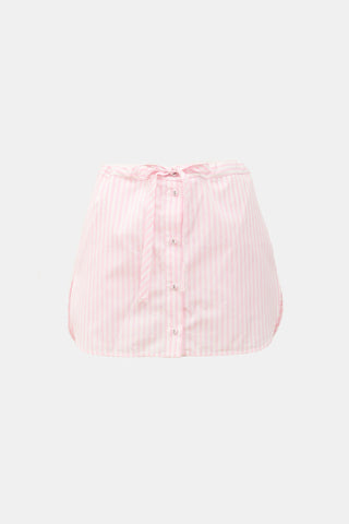 Victoria Beckham Poplin Striped Skort