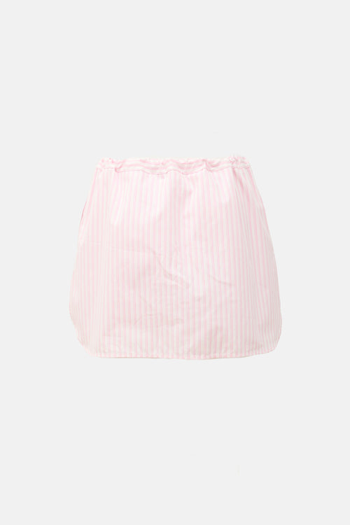 Victoria Beckham Poplin Striped Skort