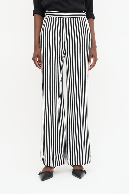 Victoria Beckham Striped Wide Leg Pant