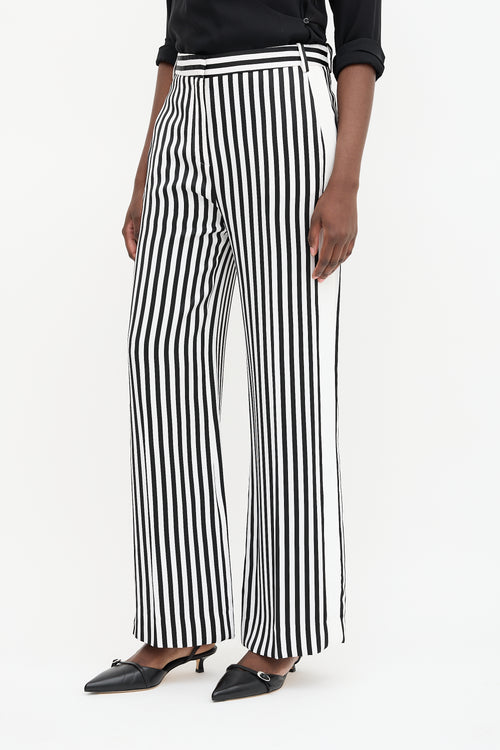 Victoria Beckham Striped Wide Leg Pant