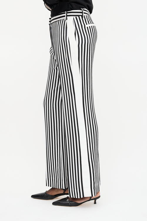 Victoria Beckham Striped Wide Leg Pant