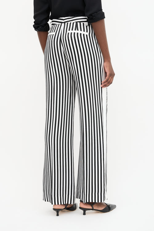 Victoria Beckham Striped Wide Leg Pant
