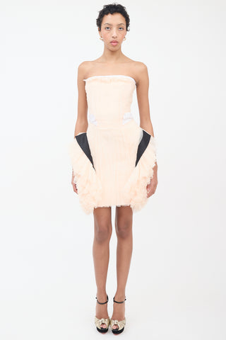 Viktor Rolf Pink Tulle & Sequin Embellished Dress