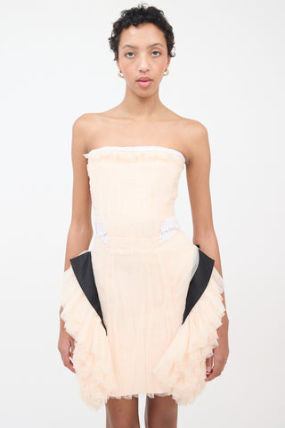 Viktor Rolf Pink Tulle & Sequin Embellished Dress