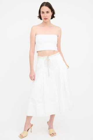 Vince A-Line Midi Skirt