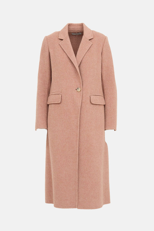 Wool Single Breasted Coat