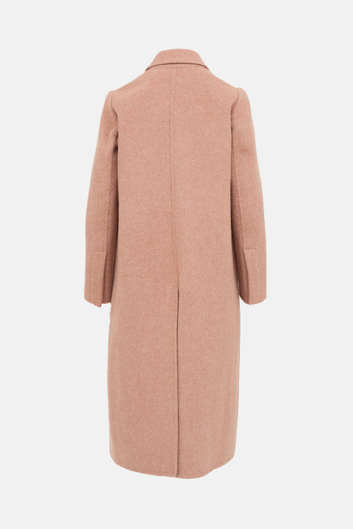 Wool Single Breasted Coat
