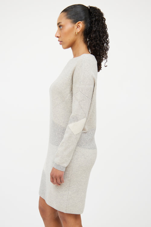 Vince Grey Cashmere & Wool Sweater Dress