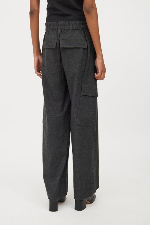 Vince Grey Loose Fit Cargo Trouser