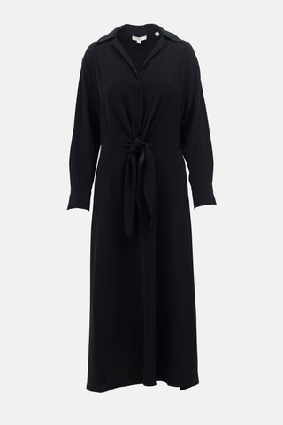 Vince Knotted Front Shirt Dress