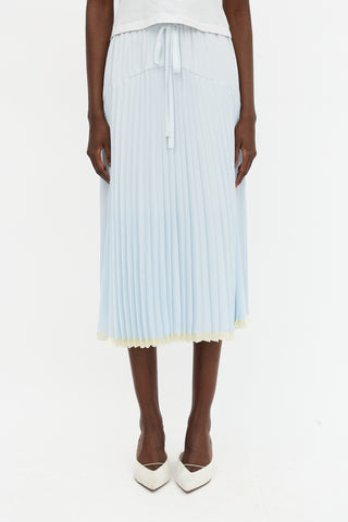 Vince Pleated Midi Skirt