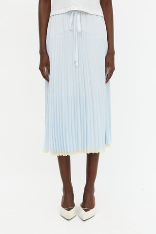 Vince Pleated Midi Skirt