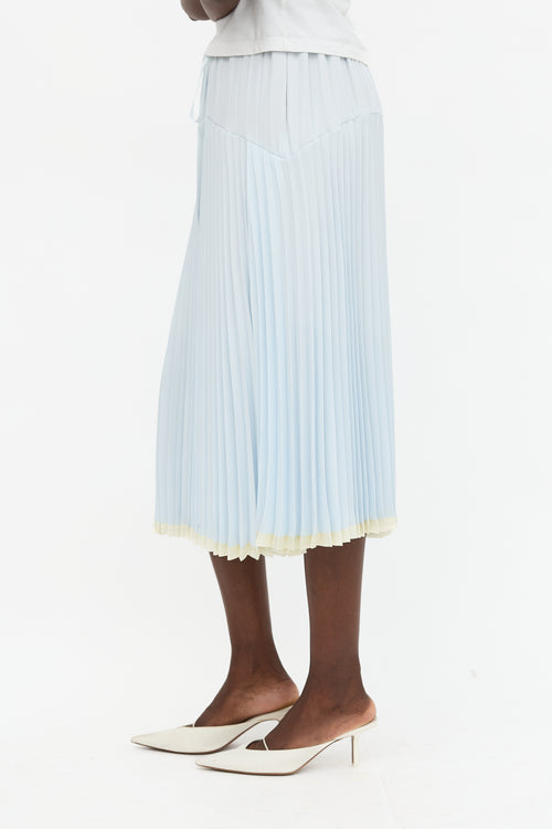 Vince Pleated Midi Skirt