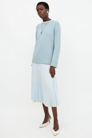 Vince Pleated Midi Skirt