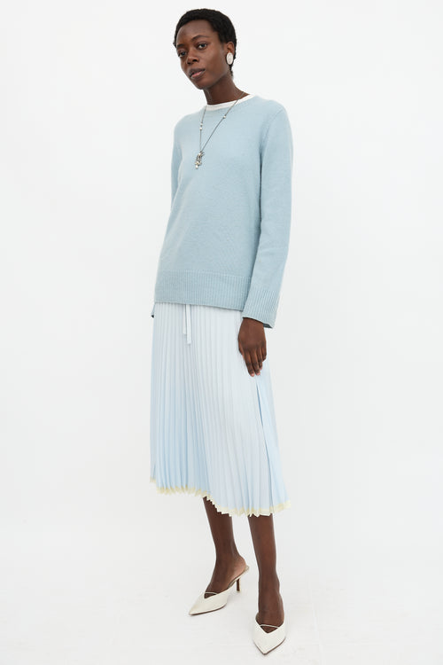 Vince Pleated Midi Skirt