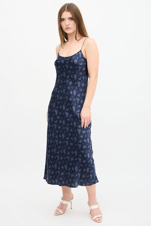 Vince Silk Floral Slip Dress