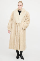 VSP ArchiveShawl Collar Fur Coat