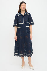 Vita Kin Linen Broderie Anglaise Dress