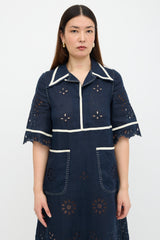 Vita Kin Linen Broderie Anglaise Dress