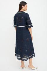 Vita Kin Linen Broderie Anglaise Dress