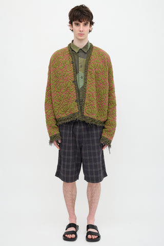 Vitelli Jacquard Fringe Cardigan
