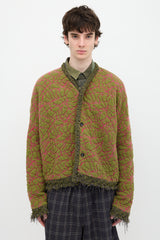 Vitelli Jacquard Fringe Cardigan