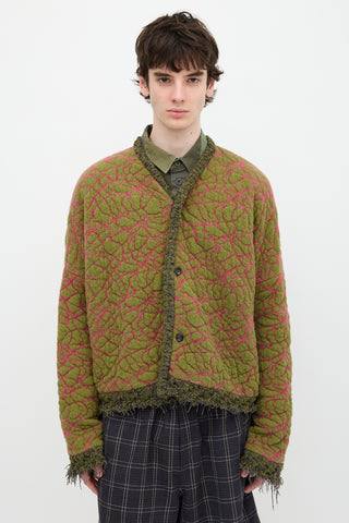 Vitelli Jacquard Fringe Cardigan