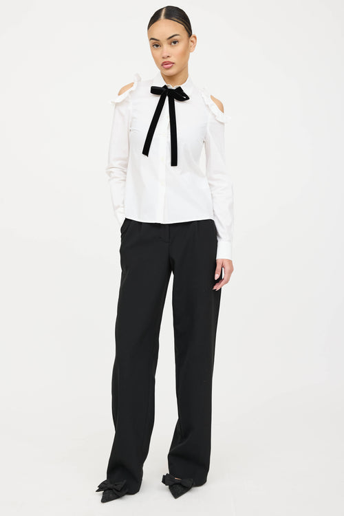 Vivetta Cut Out Ruffled Shirt