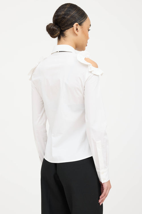 Vivetta Cut Out Ruffled Shirt
