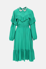 Vivetta Embellished Ruffle Dress
