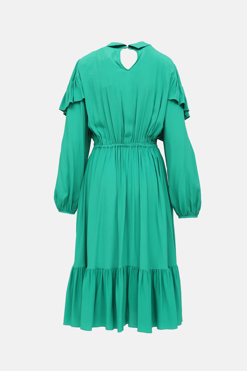 Vivetta Embellished Ruffle Dress