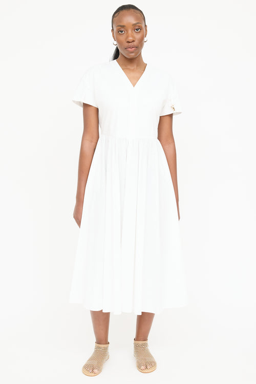 Vivetta Poplin Gathered Maxi Dress