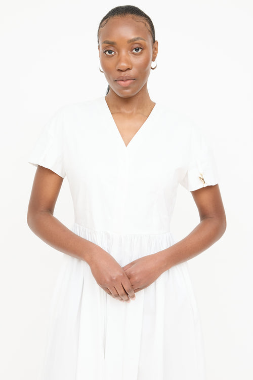 Vivetta Poplin Gathered Maxi Dress