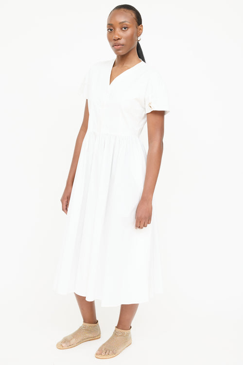Vivetta Poplin Gathered Maxi Dress