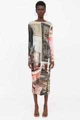 Vivienne Westwood Long Boulle Printed Dress