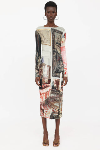 Vivienne Westwood Long Boulle Printed Dress