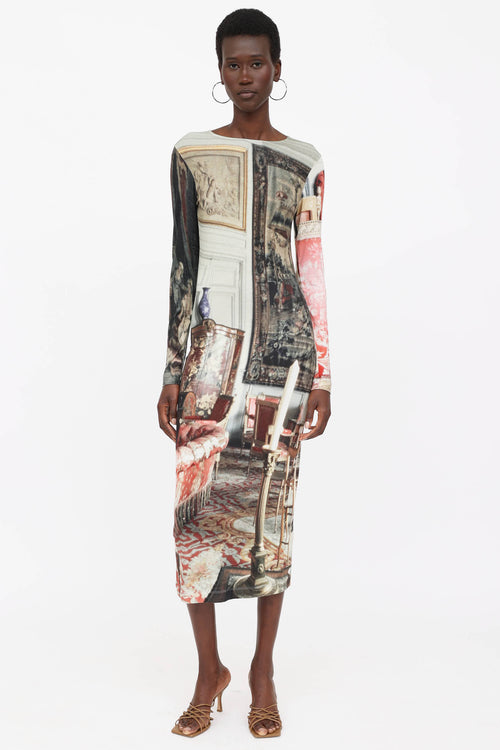 Vivienne Westwood Long Boulle Printed Dress