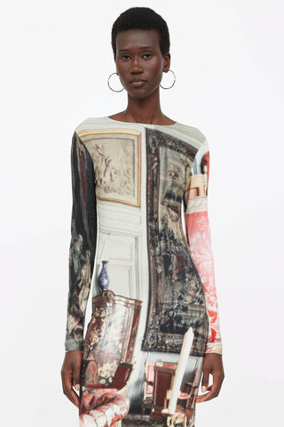 Vivienne Westwood Long Boulle Printed Dress