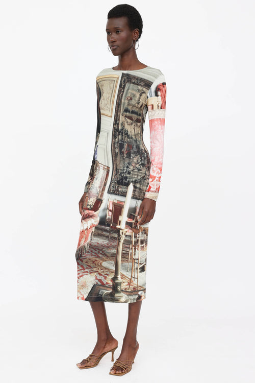 Vivienne Westwood Long Boulle Printed Dress